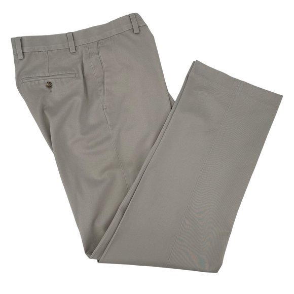 Kirkland Signature Other - Kirkland Signature Men’s Cream Cotton Dress Pant Size 36/34